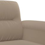Casa si Gradina - Mobilier - Seturi de mobilier - Seturi living - Set de canapele cu perne, 3 piese, gri taupe, microfibra - Infinity.ro