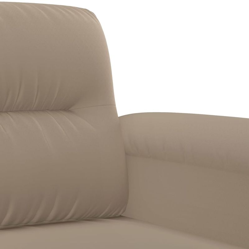 Casa si Gradina - Mobilier - Seturi de mobilier - Seturi living - Set de canapele cu perne, 3 piese, gri taupe, microfibra - Infinity.ro