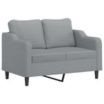 Casa si Gradina - Mobilier - Seturi de mobilier - Seturi living - Set de canapele cu perne, 3 piese, gri deschis, textil - Infinity.ro