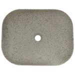 Casa si Gradina - Sanitare - Lavoar baie si accesorii - Lavoare si piedestale - Lavoar de blat gri 48x37,5x13,5 cm, ceramica, dreptunghi - Infinity.ro