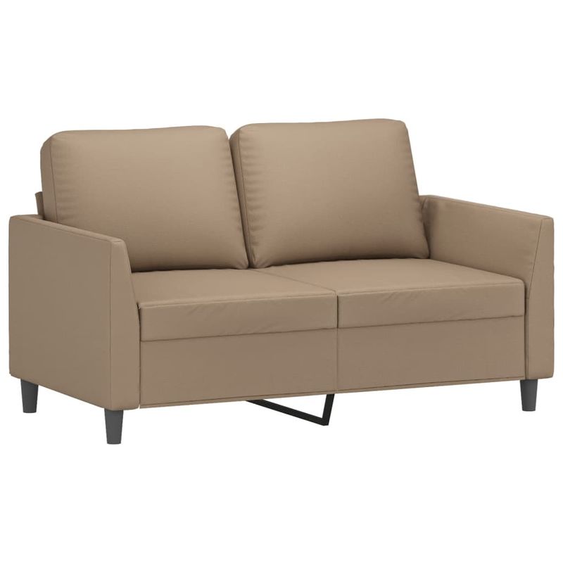 Casa si Gradina - Mobilier - Seturi de mobilier - Seturi living - Set de canapele cu perne, 3 piese, cappuccino, piele ecologica - Infinity.ro