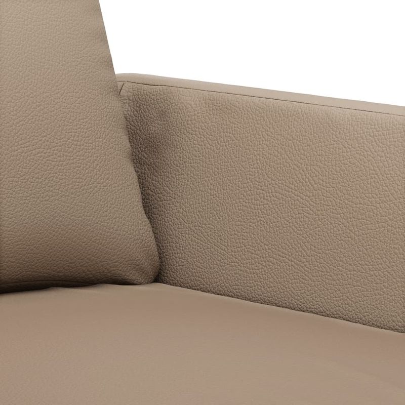 Casa si Gradina - Mobilier - Seturi de mobilier - Seturi living - Set de canapele cu perne, 3 piese, cappuccino, piele ecologica - Infinity.ro