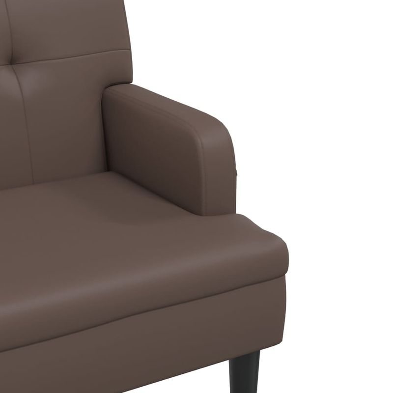 Casa si Gradina - Mobilier - Canapele si coltare - Banchete - Bancheta cu spatar, maro, 112x65,5x75 cm, piele ecologica - Infinity.ro