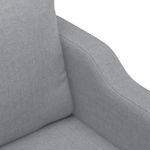 Casa si Gradina - Mobilier - Scaune si fotolii - Fotolii - Fotoliu canapea, gri deschis, 60 cm, material textil - Infinity.ro