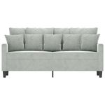 Casa si Gradina - Mobilier - Canapele si coltare - Canapele - Canapea cu 2 locuri, gri deschis, 140 cm, catifea - Infinity.ro
