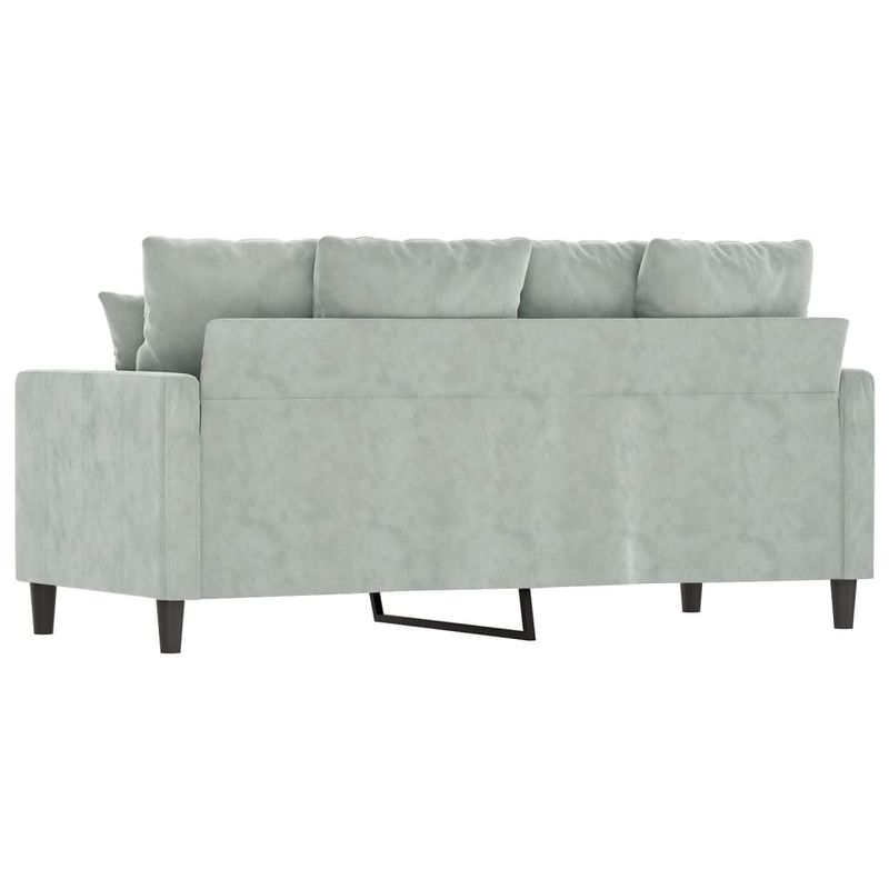 Casa si Gradina - Mobilier - Canapele si coltare - Canapele - Canapea cu 2 locuri, gri deschis, 140 cm, catifea - Infinity.ro