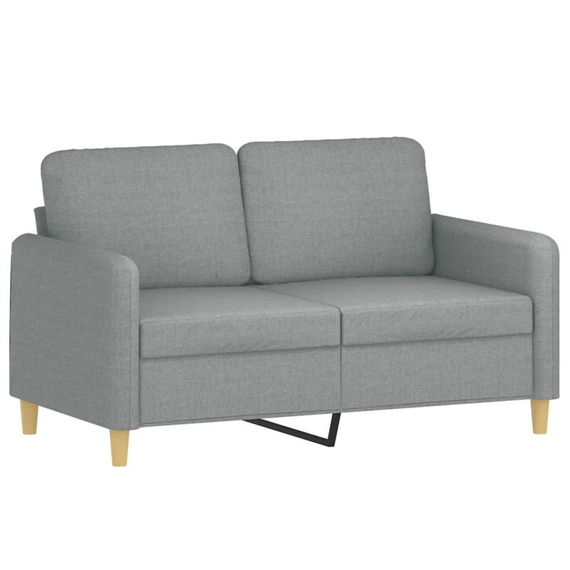 Casa si Gradina - Mobilier - Seturi de mobilier - Seturi living - Set de canapele cu perne, 4 piese, gri deschis, material textil - Infinity.ro