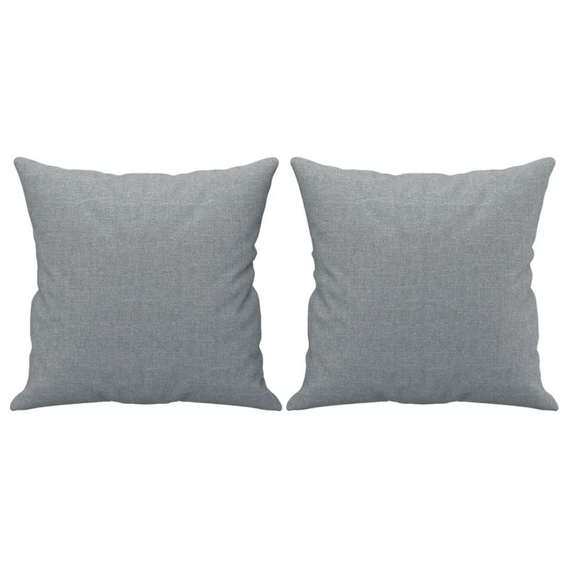 Casa si Gradina - Mobilier - Seturi de mobilier - Seturi living - Set de canapele cu perne, 4 piese, gri deschis, material textil - Infinity.ro