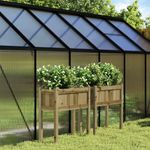 Casa si Gradina - Gradinarit si plante - Plante si ghivece - Ghivece si suporturi - Jardiniere de gradina cu picioare 2 buc. lemn de pin impregnat - Infinity.ro