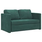 Casa si Gradina - Mobilier - Canapele si coltare - Canapele - Canapea extensibila de podea 2 in 1, verde inchis, 122x204x55cm - Infinity.ro