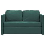Casa si Gradina - Mobilier - Canapele si coltare - Canapele - Canapea extensibila de podea 2 in 1, verde inchis, 122x204x55cm - Infinity.ro