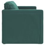 Casa si Gradina - Mobilier - Canapele si coltare - Canapele - Canapea extensibila de podea 2 in 1, verde inchis, 122x204x55cm - Infinity.ro