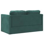 Casa si Gradina - Mobilier - Canapele si coltare - Canapele - Canapea extensibila de podea 2 in 1, verde inchis, 122x204x55cm - Infinity.ro