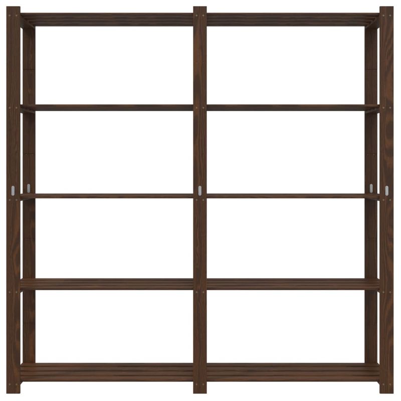 Casa si Gradina - Mobilier - Biblioteci si rafturi - Rafturi - Suport depozitare 5 niveluri maro 170x38x170 cm lemn masiv pin - Infinity.ro