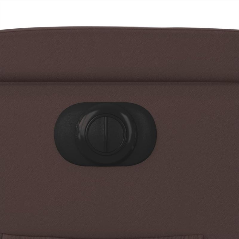 Casa si Gradina - Mobilier - Scaune si fotolii - Fotolii - Fotoliu rabatabil electric cu ridicare, maro, piele ecologica - Infinity.ro