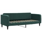 Casa si Gradina - Mobilier - Paturi si accesorii - Paturi - Pat de zi cu extensie si sertare verde inchis 80x200 cm catifea - Infinity.ro