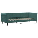 Casa si Gradina - Mobilier - Paturi si accesorii - Paturi - Pat de zi cu extensie si saltele verde inchis 80x200 cm catifea - Infinity.ro