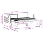 Casa si Gradina - Mobilier - Paturi si accesorii - Paturi - Pat de zi cu extensie si saltele verde inchis 80x200 cm catifea - Infinity.ro