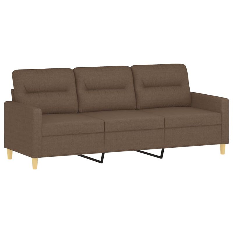 Casa si Gradina - Mobilier - Seturi de mobilier - Seturi living - Set de canapele cu perne, 4 piese, maro, textil - Infinity.ro