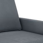 Casa si Gradina - Mobilier - Canapele si coltare - Canapele - Canapea cu 3 locuri, gri inchis, 180 cm, material catifea - Infinity.ro