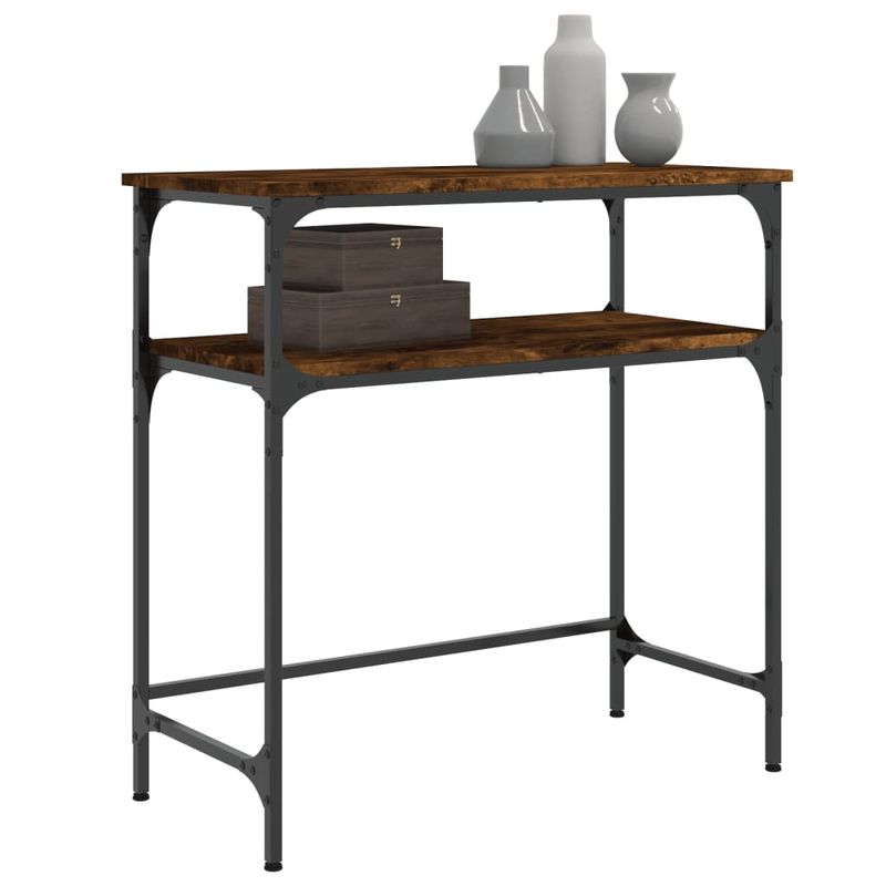 Casa si Gradina - Mobilier - Comode si corpuri - Console - Masa consola, stejar fumuriu, 75x35,5x75 cm, lemn prelucrat - Infinity.ro