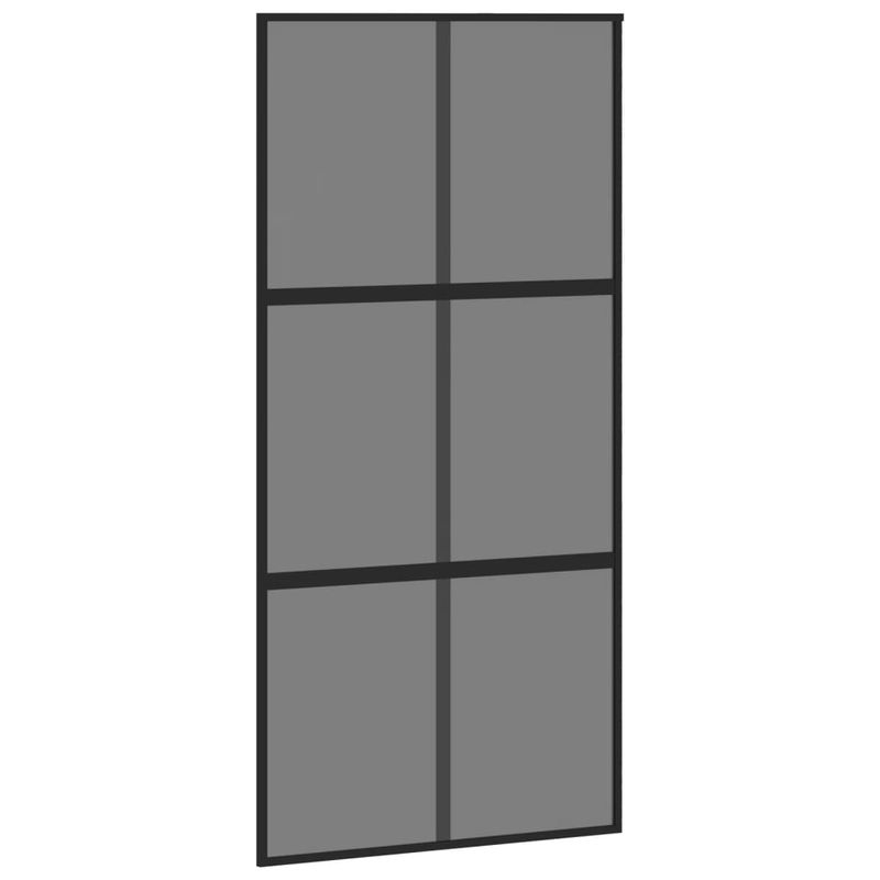 Casa si Gradina - Constructii - Usi interior, exterior si garaj - Usi interior - Usa glisanta, negru, 102,5x205 cm, sticla securizata/aluminiu - Infinity.ro