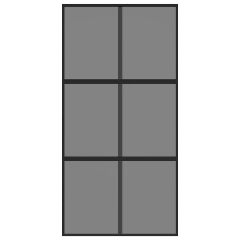 Casa si Gradina - Constructii - Usi interior, exterior si garaj - Usi interior - Usa glisanta, negru, 102,5x205 cm, sticla securizata/aluminiu - Infinity.ro