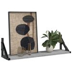 Casa si Gradina - Mobilier - Biblioteci si rafturi - Rafturi - Rafturi de perete, 2 buc., sonoma gri, 60x15x15,5 cm - Infinity.ro