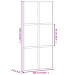 Casa si Gradina - Constructii - Usi interior, exterior si garaj - Usi interior - Usa glisanta, negru, 102,5x205 cm, sticla securizata/aluminiu - Infinity.ro
