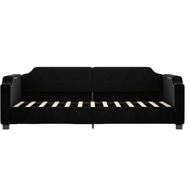 Casa si Gradina - Mobilier - Paturi si accesorii - Paturi - Pat de zi cu extensie, negru, 90x200 cm, textil - Infinity.ro