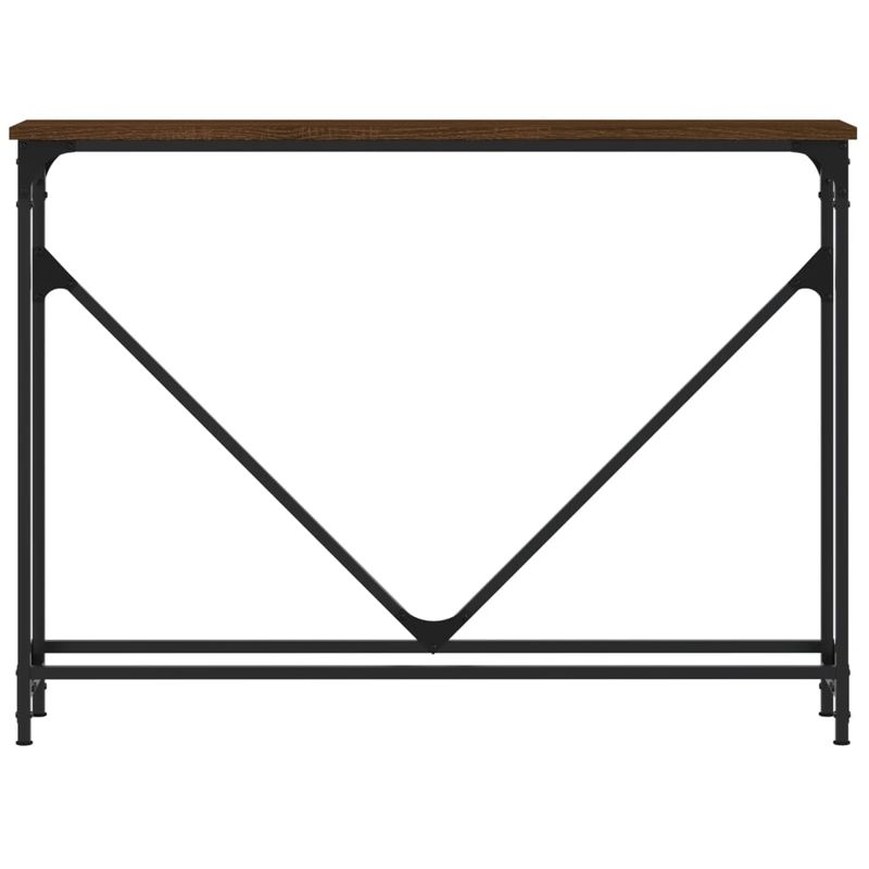 Casa si Gradina - Mobilier - Comode si corpuri - Console - Masuta consola, stejar maro, 102x22,5x75 cm, lemn prelucrat - Infinity.ro