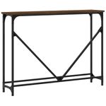 Casa si Gradina - Mobilier - Comode si corpuri - Console - Masuta consola, stejar maro, 102x22,5x75 cm, lemn prelucrat - Infinity.ro