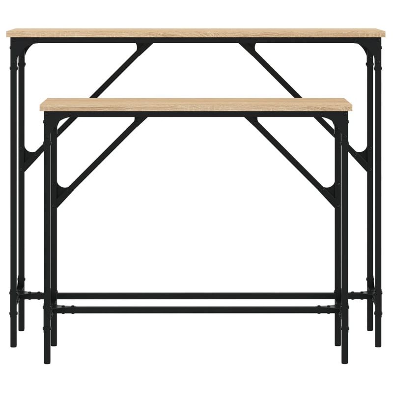 Casa si Gradina - Mobilier - Mese si birouri - Mese living - Masute console, 2 buc., stejar sonoma, lemn compozit - Infinity.ro