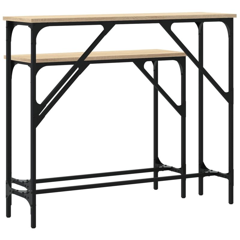 Casa si Gradina - Mobilier - Mese si birouri - Mese living - Masute console, 2 buc., stejar sonoma, lemn compozit - Infinity.ro
