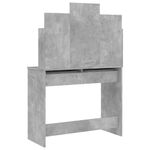 Casa si Gradina - Mobilier - Comode si corpuri - Masute de toaleta - Masa de toaleta cu oglinda, gri beton, 96x39x142 cm - Infinity.ro