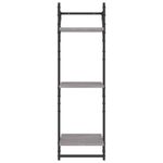 Casa si Gradina - Mobilier - Biblioteci si rafturi - Rafturi - Rafturi perete 3 niveluri cu bare 2 buc. gri sonoma 30x25x100cm - Infinity.ro