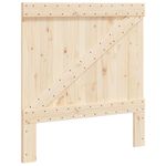 Casa si Gradina - Mobilier - Paturi si accesorii - Accesorii paturi - Tablie de pat, 100x104 cm, lemn masiv de pin, model triunghi - Infinity.ro