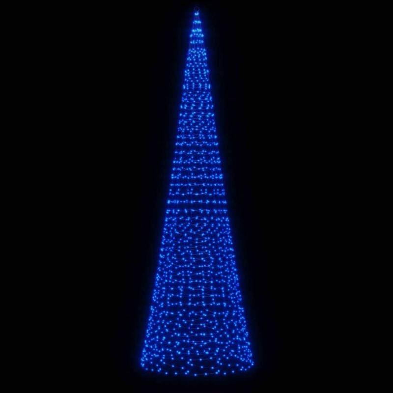 Casa si Gradina - Decoratiuni - Decoratiuni de sezon - Lumina brad de Craciun pe catarg 1534 LED-uri albastru 500 cm - Infinity.ro