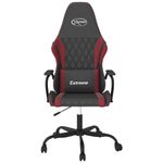PC, gaming si accesorii - Gaming - Accesorii gaming - Scaune gaming - Scaun de gaming de masaj, negru si rosu vin, piele ecologica - Infinity.ro
