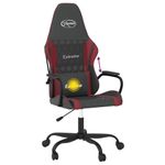 PC, gaming si accesorii - Gaming - Accesorii gaming - Scaune gaming - Scaun de gaming de masaj, negru si rosu vin, piele ecologica - Infinity.ro