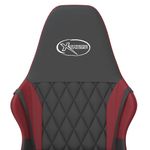 PC, gaming si accesorii - Gaming - Accesorii gaming - Scaune gaming - Scaun de gaming de masaj, negru si rosu vin, piele ecologica - Infinity.ro