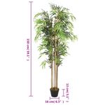 Casa si Gradina - Decoratiuni - Obiecte decorative - Plante artificiale - Arbore din bambus artificial 1095 de frunze 150 cm verde, mărime 150 cm (rotund) - Infinity.ro