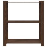 Casa si Gradina - Mobilier - Biblioteci si rafturi - Rafturi - Suport depozitare 3 niveluri, maro, 80x38x90 cm, lemn masiv pin - Infinity.ro