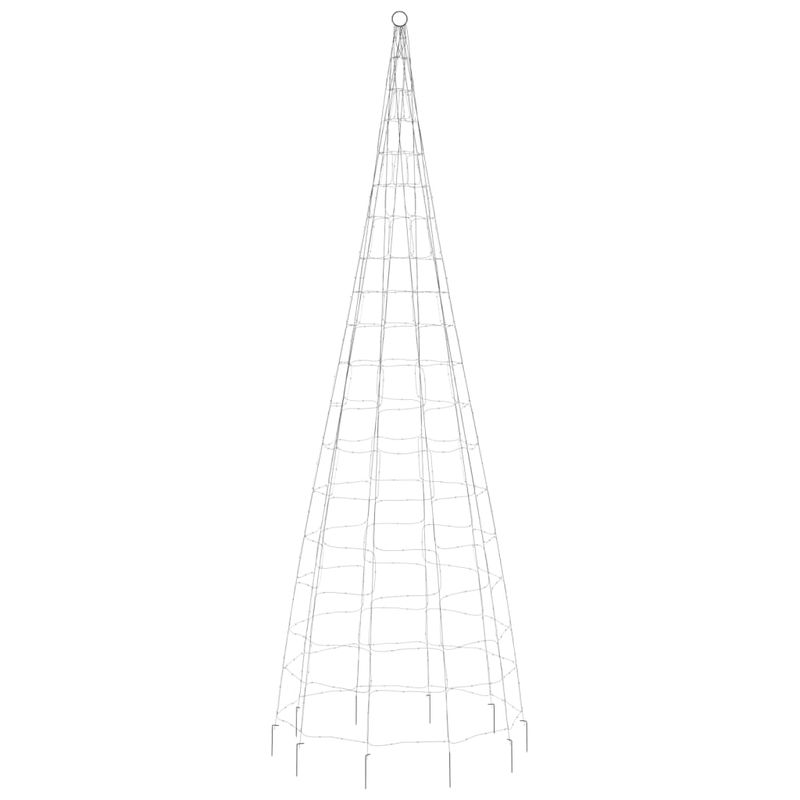 Casa si Gradina - Decoratiuni - Decoratiuni de sezon - Lumina brad de Craciun pe catarg, 550 LED-uri, alb cald, 300 cm - Infinity.ro