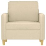 Casa si Gradina - Mobilier - Scaune si fotolii - Fotolii - Fotoliu canapea, crem, 60 cm, material textil - Infinity.ro