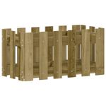 Casa si Gradina - Gradinarit si plante - Plante si ghivece - Ghivece si suporturi - Jardiniera gradina design gard 60x30x30cm lemn de pin impregnat - Infinity.ro