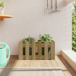 Casa si Gradina - Gradinarit si plante - Plante si ghivece - Ghivece si suporturi - Jardiniera gradina design gard 60x30x30cm lemn de pin impregnat - Infinity.ro