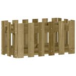 Casa si Gradina - Gradinarit si plante - Plante si ghivece - Ghivece si suporturi - Jardiniera gradina design gard 60x30x30cm lemn de pin impregnat - Infinity.ro