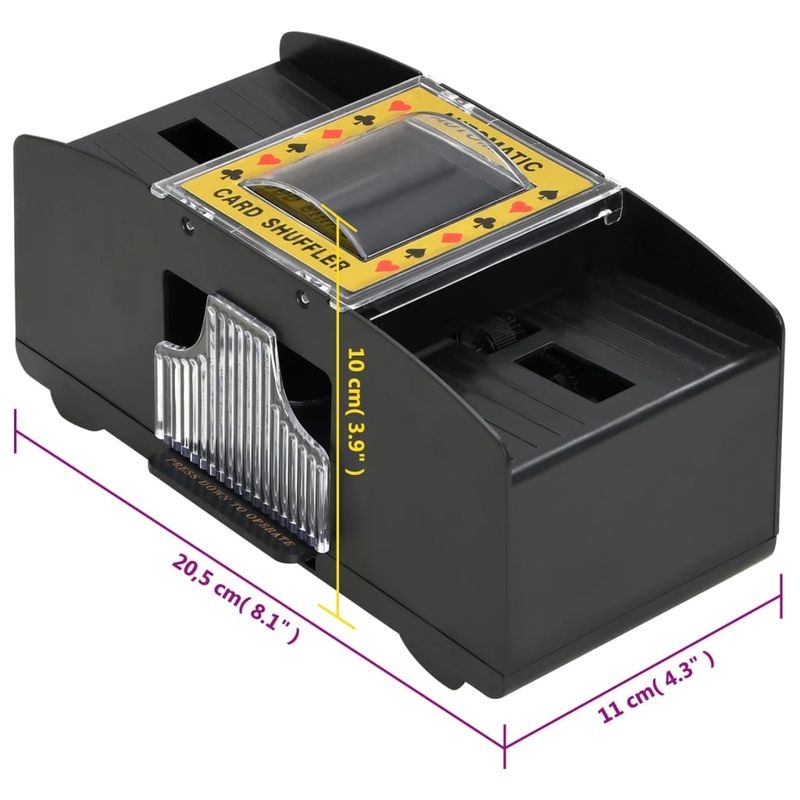 Sport si Outdoor - Alte sporturi - Seturi poker - Aparat automat de amestecat carti, negru, 2 pachete - Infinity.ro