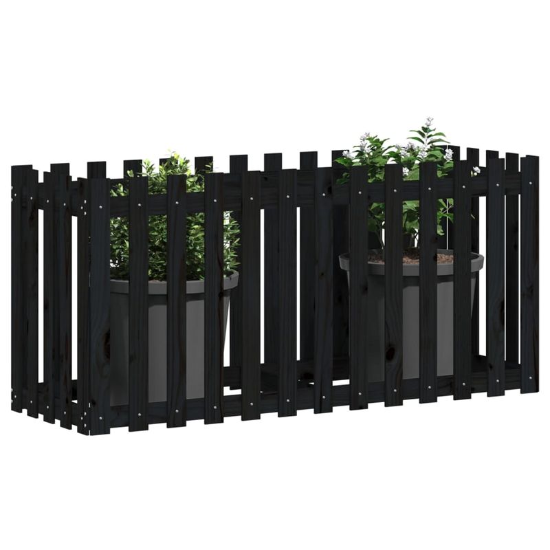 Casa si Gradina - Gradinarit si plante - Plante si ghivece - Ghivece si suporturi - Pat inaltat gradina design gard 150x50x70 cm lemn de pin tratat - Infinity.ro
